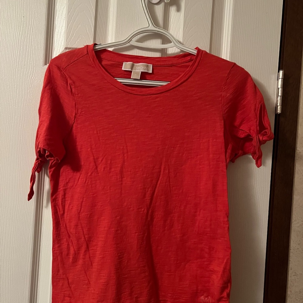 Michael Kors Red Short Sleeve Tee